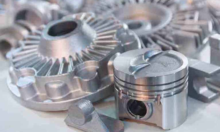 Metal machine parts and cogs