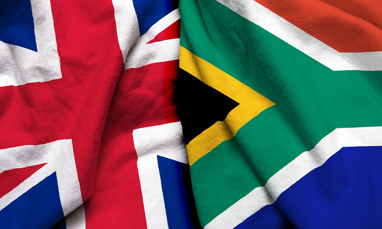 UK & South African flags