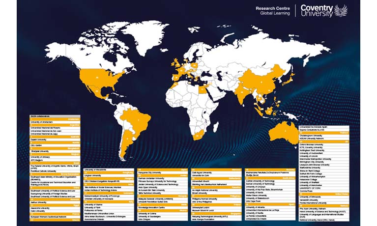 Map and locations of strategic partners