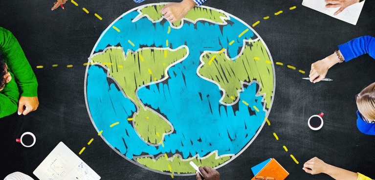 Illustration of globe