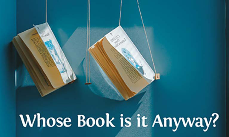 Whose book is it anyway - book cover.