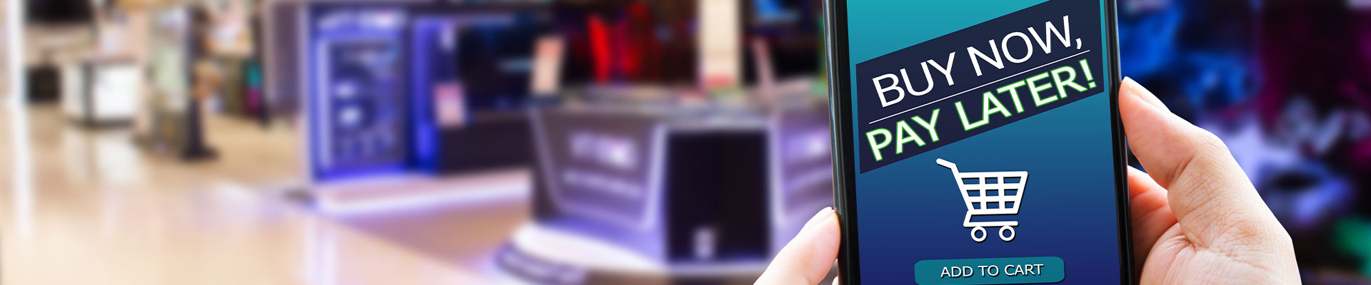 Buy now pay later on phone screen