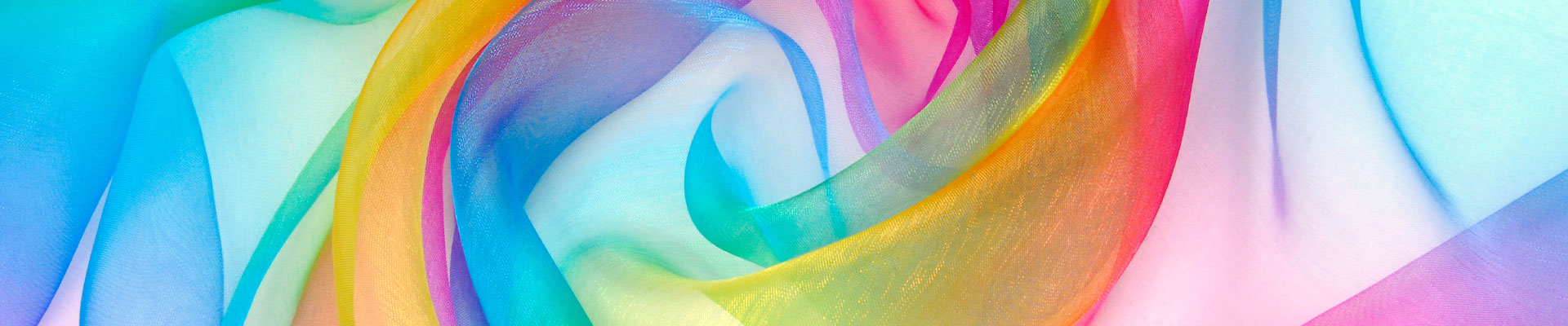 Fabric in rainbow color