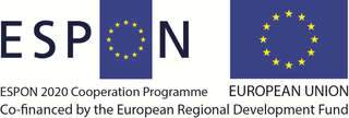 ESPON logo and European Union Development Fund