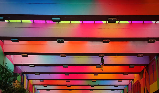 Multicoloured ceiling 