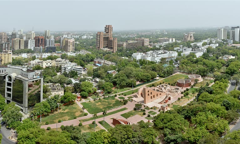 Aerial view of a city