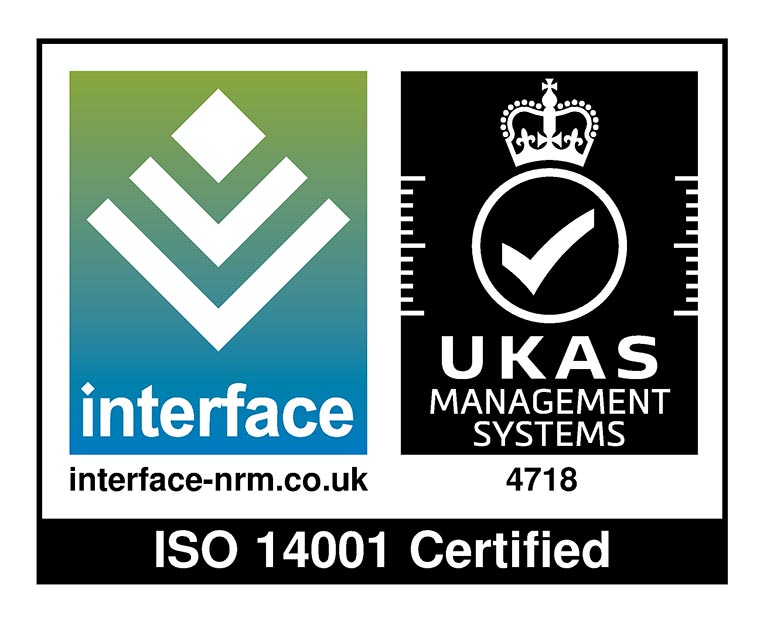 Interface NRM logo ISO 14001 Certified