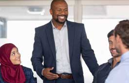 group of people in a business meeting 