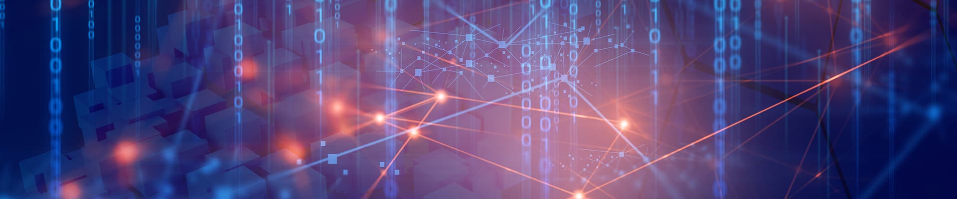 Abstract digital landscape with various laser lines