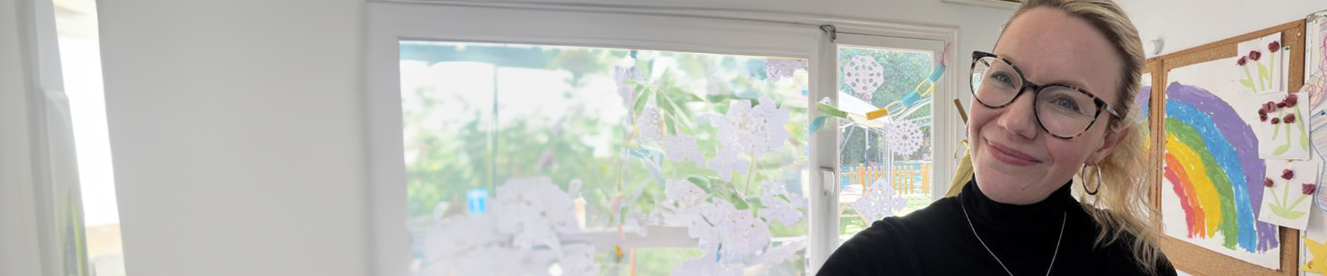 Grace Hodder in her classroom