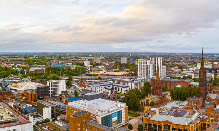 Coventry city skyline