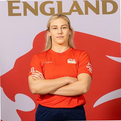 Emma Reid Stood with her arms crossed