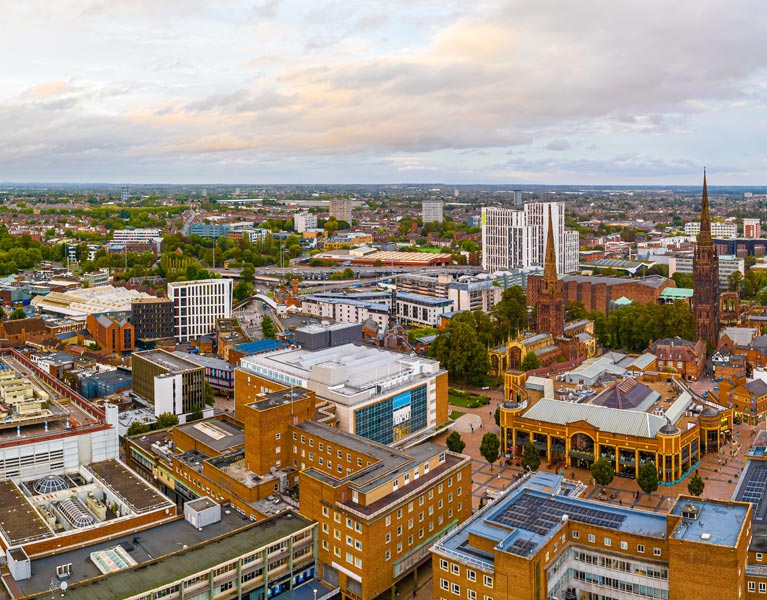 Coventry city skyline