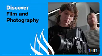 Student working on a digtal camera