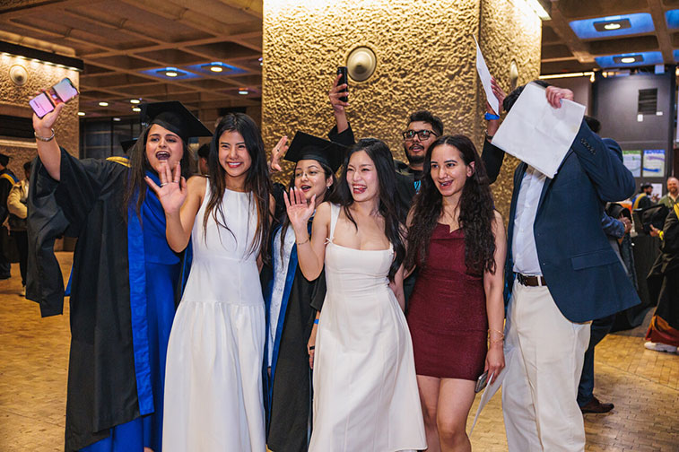 Nancy Batra and friends at their graduation