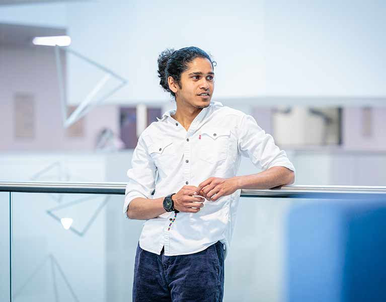 PG student Prahakaran Selvaraj