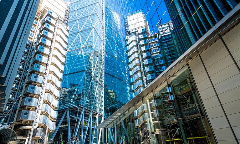 The Lloyd's building in London's financial district