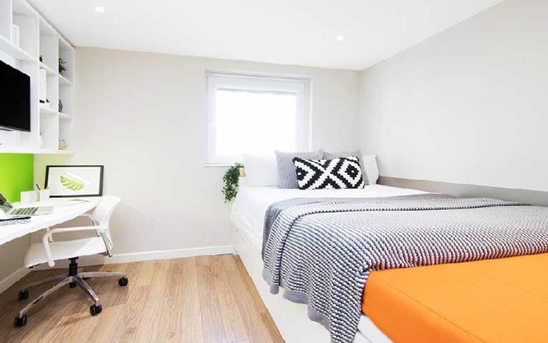 Drapery Place Premium bedroom bright airy room 
