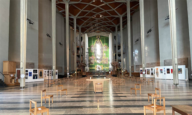 Inside of Coventry Cathedral Inside of Coventry Cathedral