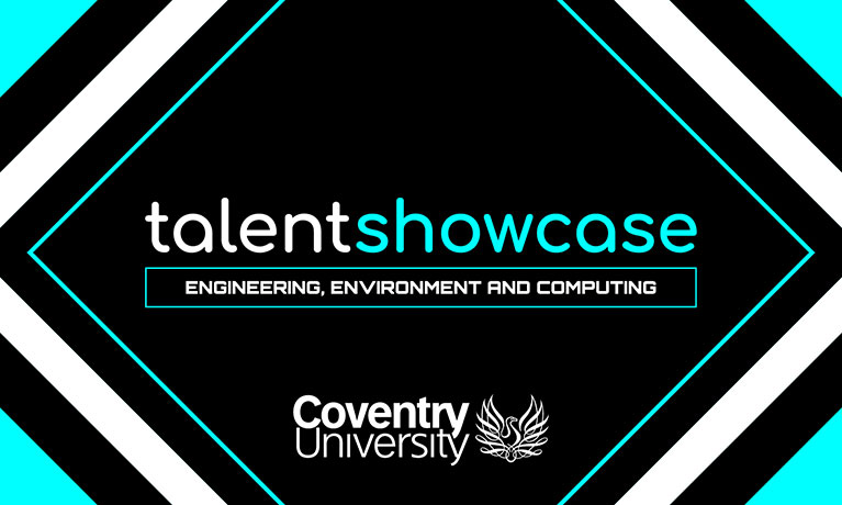 A logo with the text Talent Showcase engineering, environment and computing.