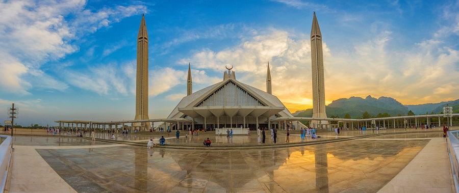 Faisal Masjid (Mosque) in Islamabad 