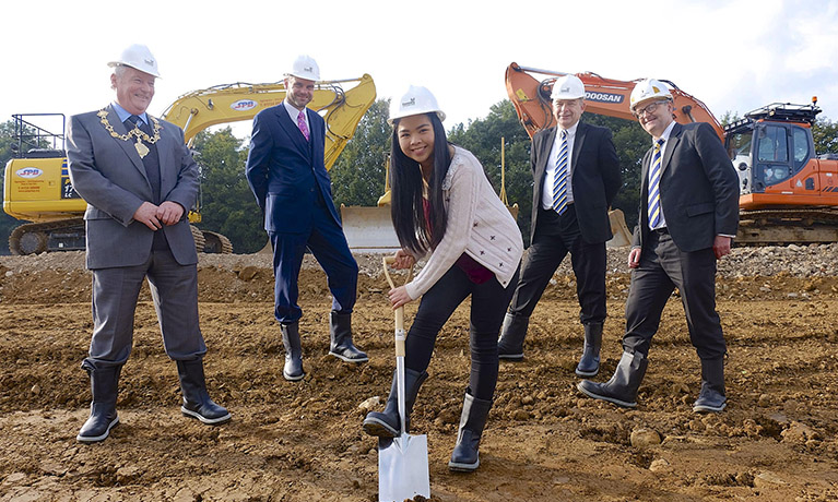 Ground is broken in preparation for &#163;14m purpose-built campus