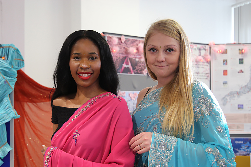 Two female tourism students