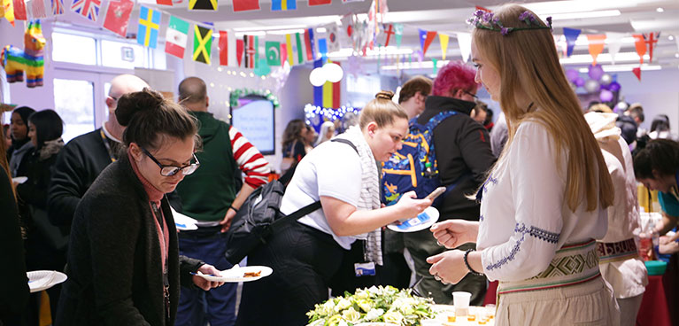 Wide selection of food at the event