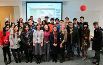 Students at Coventry University London Campus celebrate Chinese New Year