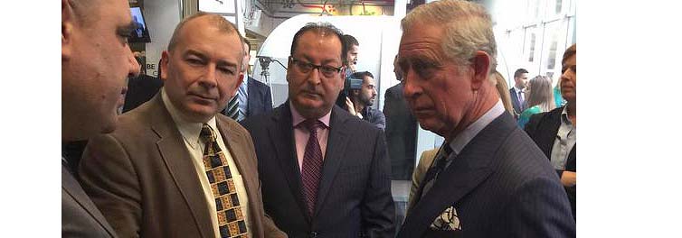 Uni vice-chancellor meets the Prince of Wales in Jordan