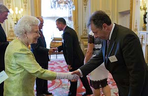 Coventry University representatives meeting HM The Queen