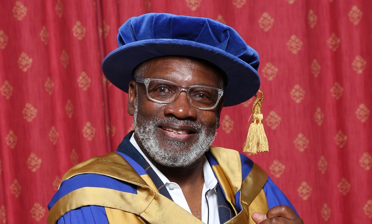 Lynval Golding of The Specials receiving an Honorary Doctorate from Coventry University.