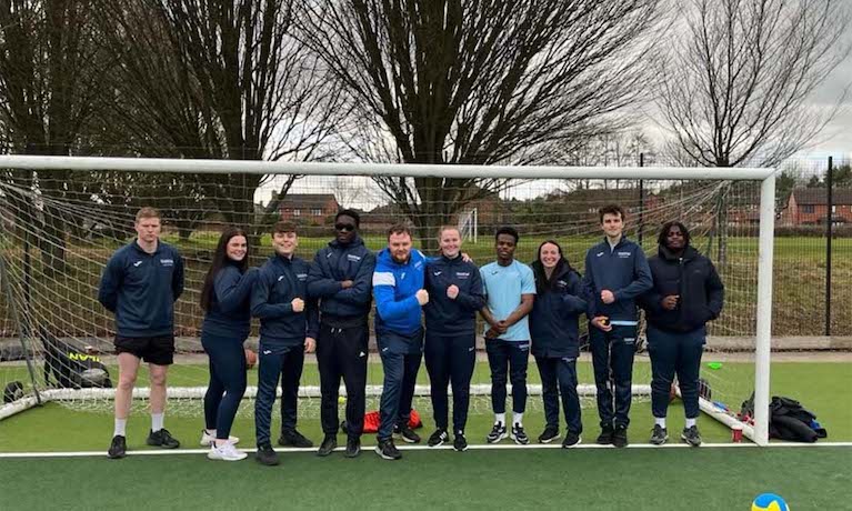 Coventry University staff and students ready to deliver a day of fun-packed sport for local children in Coventry