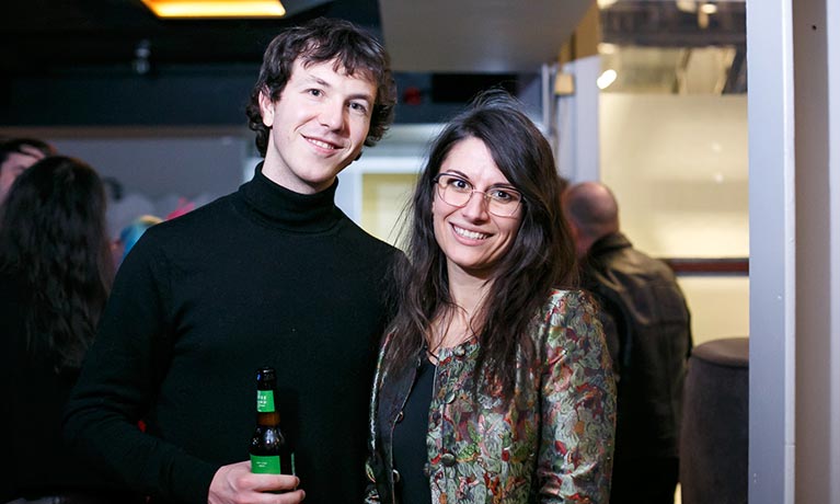 Coventry University graduate Alexandra Sasha Balan was part of the team behind the film The Boy, the Mole, the Fox and the Horse which won an Oscar. She is pictured with her partner Jan Flisek-Boyle.