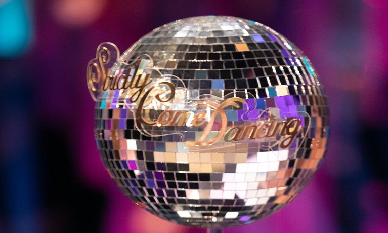 An image of the Strictly Come Dancing logo on a glitterball