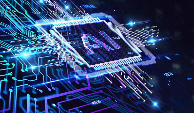 A picture of a computer chip with AI written on it