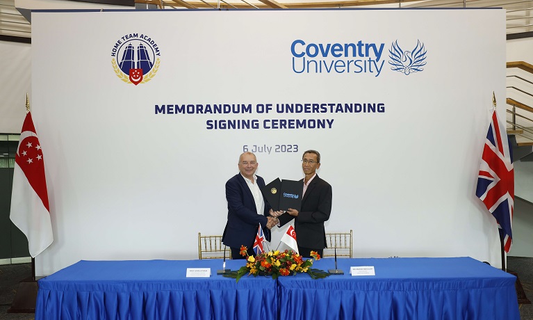 Coventry University Group Vice-Chancellor Professor John Latham CBE and HTA Chief Executive Mr. Anwar Abdullah