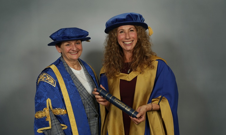 Gaynor Faye and Jackie Mathers, Chief Academic Officer at CU Scarborough