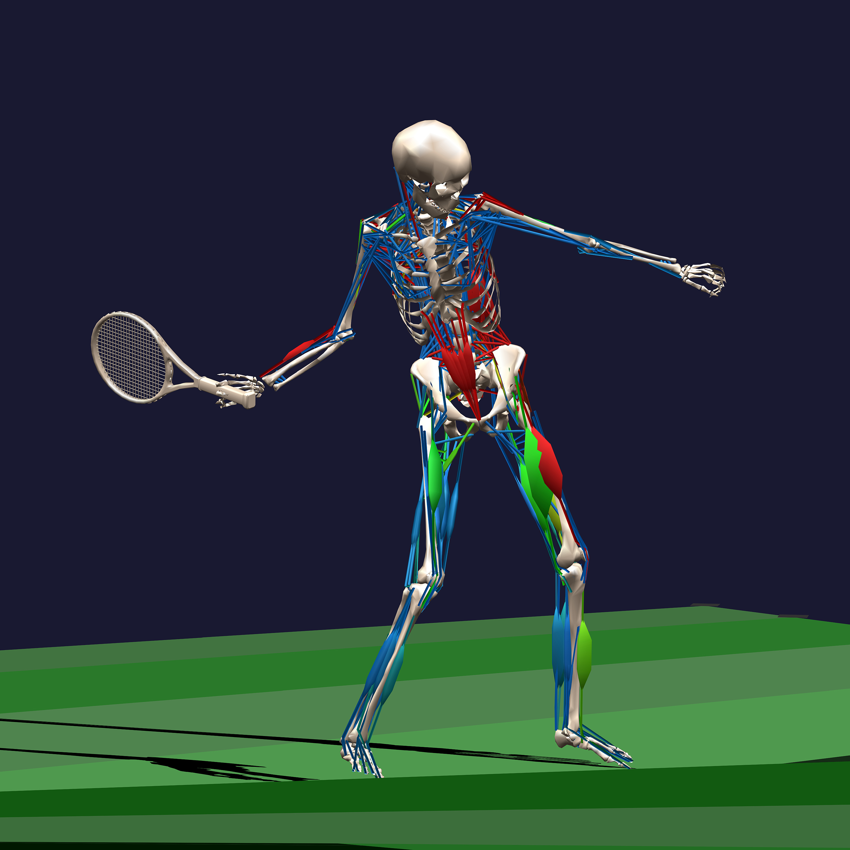 A still from the motion capture footage