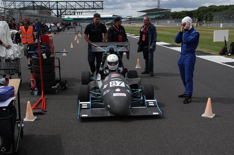 The Phoenix Racing car on the track at Silverstone last year.