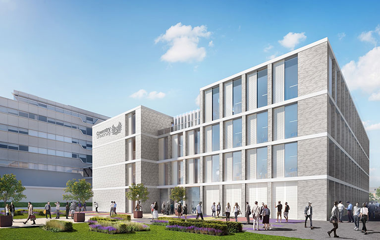 Artists impression of proposals for new Engineering and Computing Building