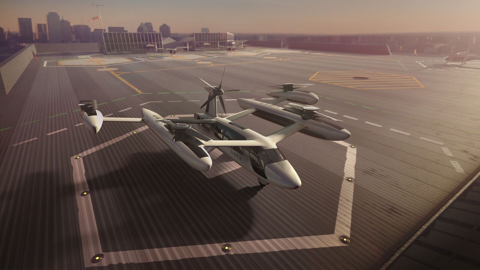A potential design of a flying taxi from Uber