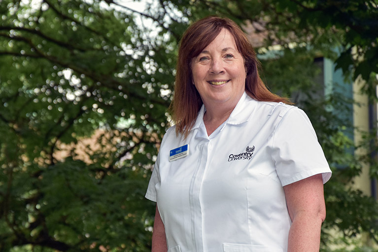 Siobhan pictured at Coventry University