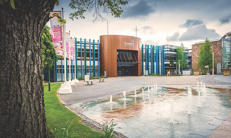 One of Coventry University's faculty buildings in the city