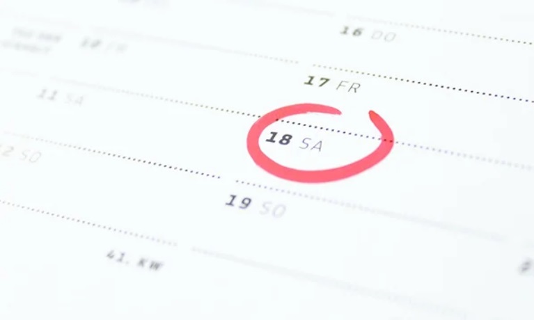a diagram showing the weeks