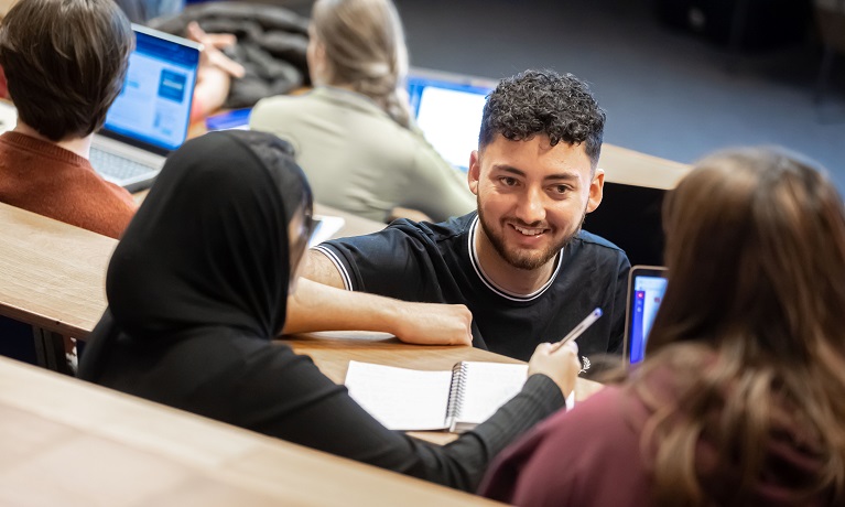 Students chatting