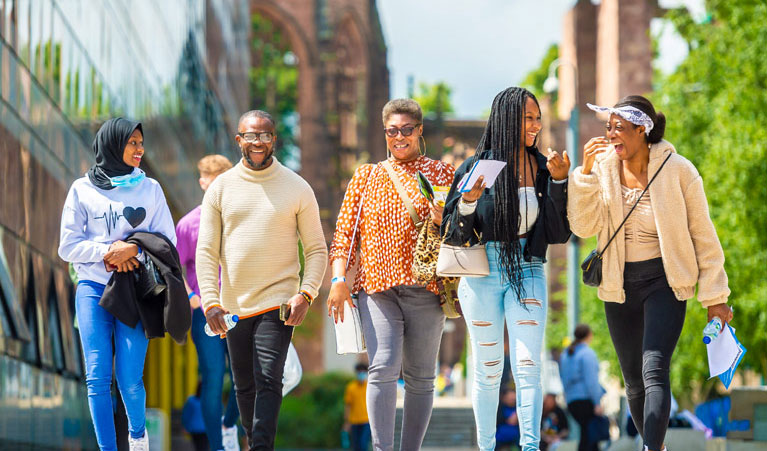 Students on Coventry University Open Day
